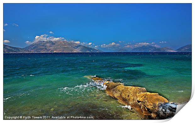 Sami, Kefalonia Canvases & Prints Print by Keith Towers Canvases & Prints