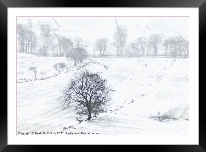 A bleak winter day Framed Mounted Print by David McCulloch