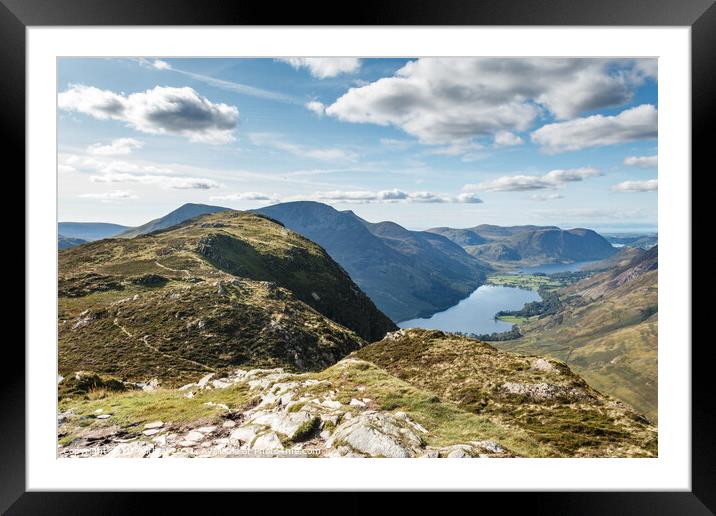 Buttermere and Fleetwith Pike Framed Mounted Print by Liz Withey
