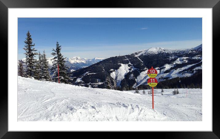 Planai View, Austria Framed Mounted Print by Mark Llewellyn