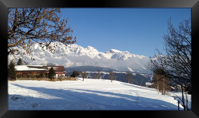 Hochwurzen View, Austria Framed Print by Mark Llewellyn