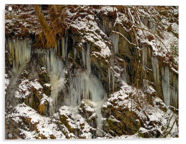 Winter Walk, Schladming, Austria Acrylic by Mark Llewellyn