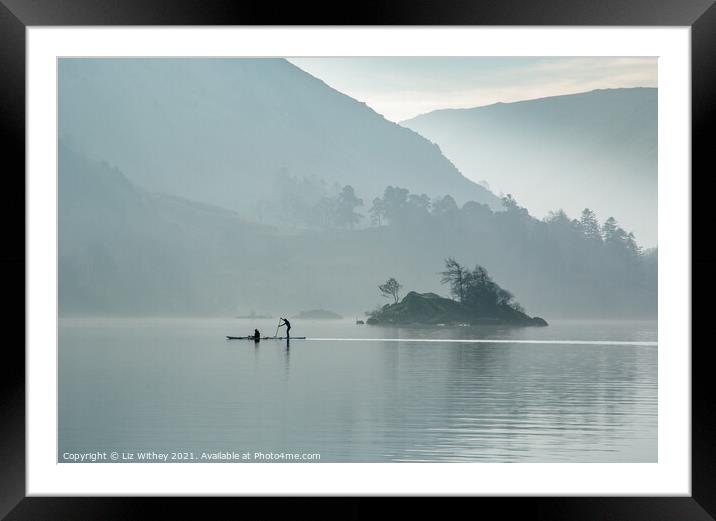 Morning, Ullswater Framed Mounted Print by Liz Withey