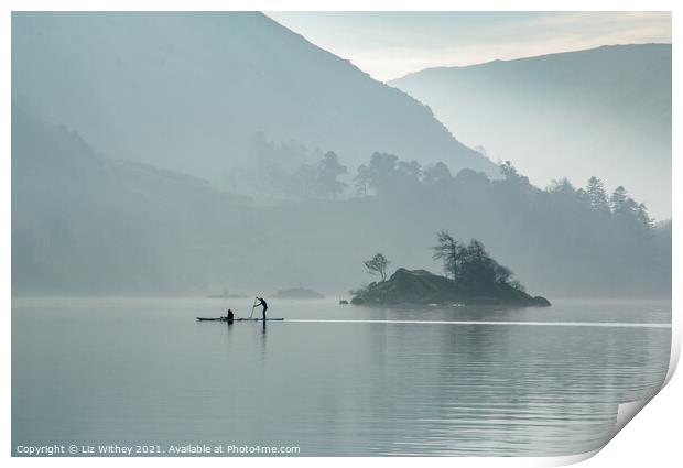 Morning, Ullswater Print by Liz Withey