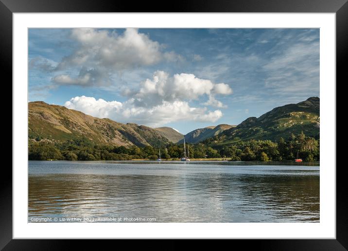 Ullswater Framed Mounted Print by Liz Withey