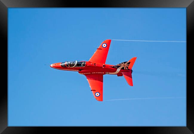 Red Arrows Framed Print by Roger Green