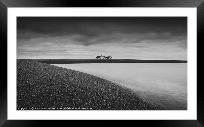 Solitude in a Shingle Bank Framed Mounted Print by Rick Bowden