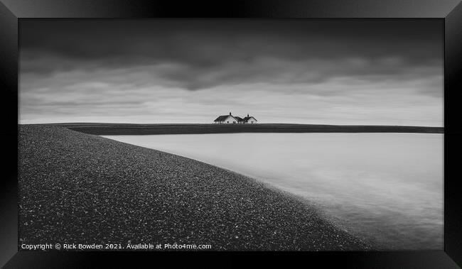 Solitude in a Shingle Bank Framed Print by Rick Bowden