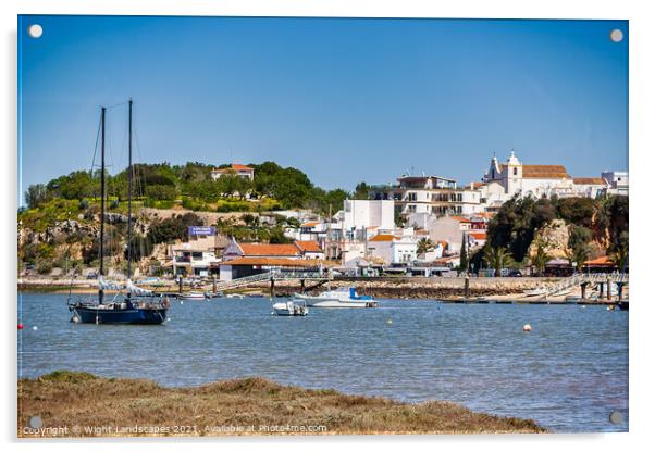 Alvor Town Algarve Portugal Acrylic by Wight Landscapes