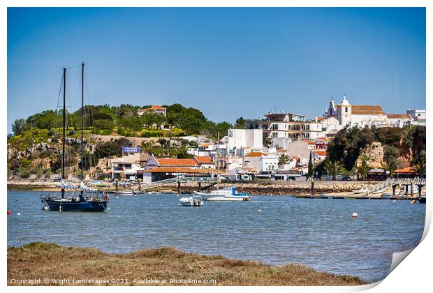 Alvor Town Algarve Portugal Print by Wight Landscapes