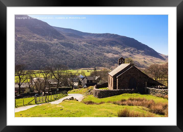 St James Church Buttermere Lake District Framed Mounted Print by Pearl Bucknall