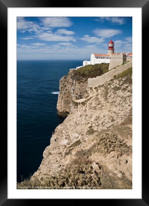 Algarve: Cabo de São Vicente Framed Mounted Print by Kasia Design