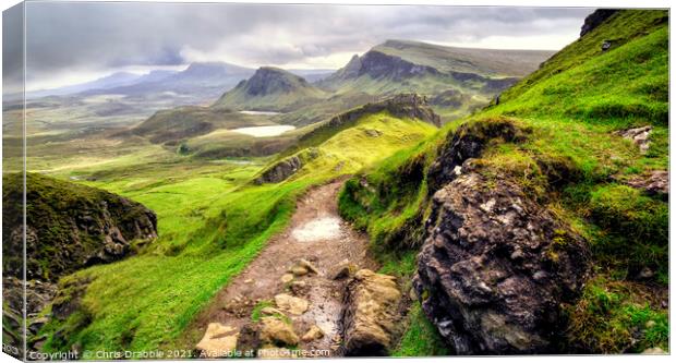 Into the Quiraing Canvas Print by Chris Drabble