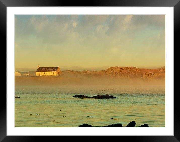 Morning mist on Cwyfan Bay Framed Mounted Print by Ian Tomkinson