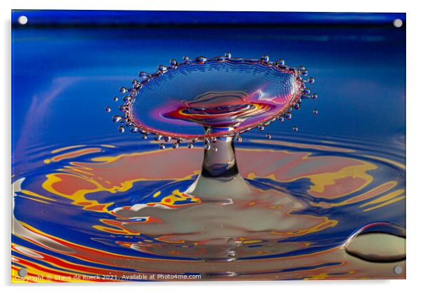 Splash Two Acrylic by Steve de Roeck