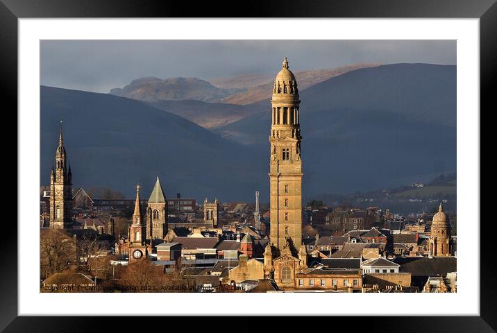 Victoria Tower, Greenock, Scotland  Framed Mounted Print by campbell skinner