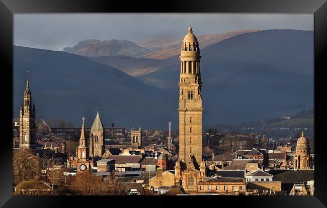Victoria Tower, Greenock, Scotland  Framed Print by campbell skinner
