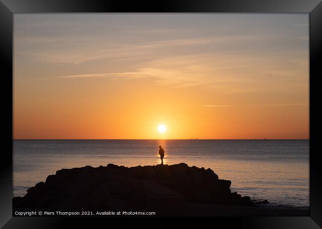Sunrise in Estepona Framed Print by Piers Thompson