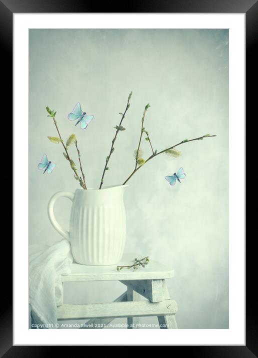 Spring Still Life Framed Mounted Print by Amanda Elwell