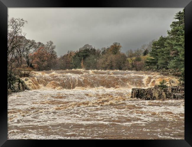 Low Force in Full Flood after Storm Desmond Framed Print by Richard Laidler