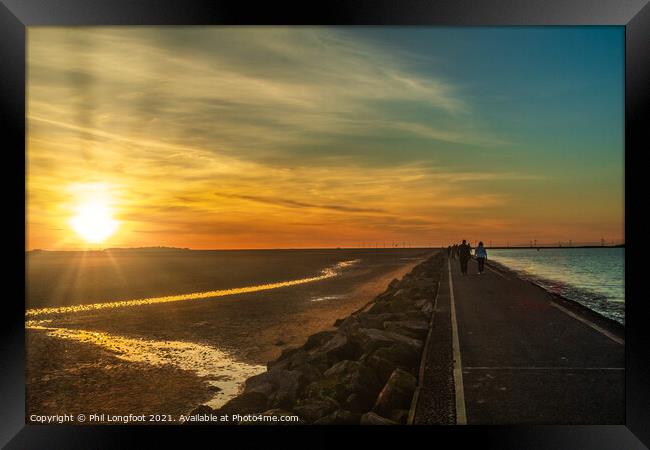 West Kirby Sunset Framed Print by Phil Longfoot