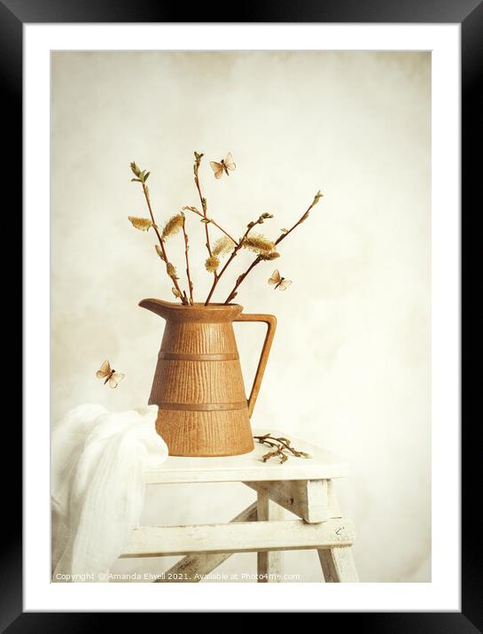 Spring Still Life Framed Mounted Print by Amanda Elwell