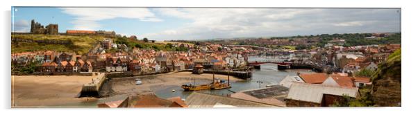 Panorama of Whitby Acrylic by Roger Green
