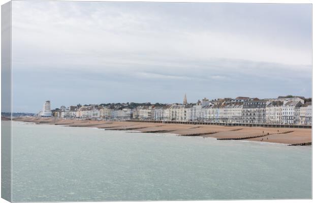 Majestic View of Hastings Seafront Canvas Print by Graham Custance
