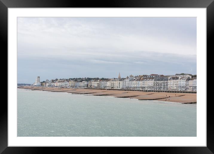 Majestic View of Hastings Seafront Framed Mounted Print by Graham Custance