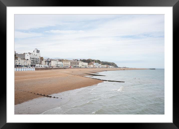 Hastings Seafront Framed Mounted Print by Graham Custance