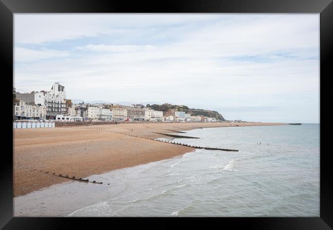 Hastings Seafront Framed Print by Graham Custance