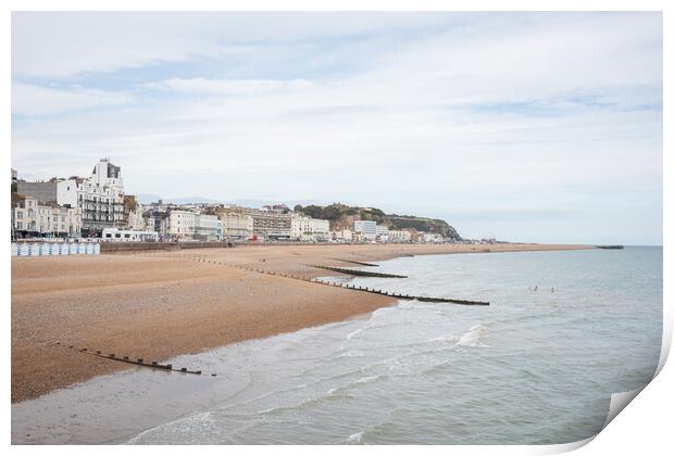 Hastings Seafront Print by Graham Custance