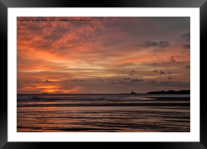 Waiting for a December sunrise Framed Mounted Print by Jim Jones