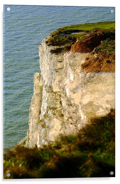 Bright White Cliffs Acrylic by Serena Bowles