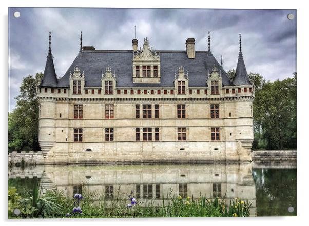 Chateau d'Azay le Rideau Acrylic by Jacqui Farrell