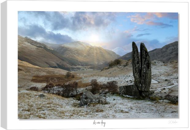 A new day. Praying hands Mary Scotland Scottish Canvas Print by JC studios LRPS ARPS