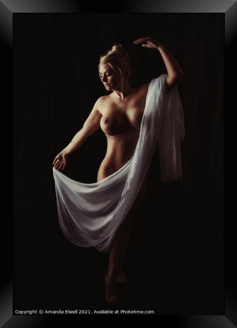 Art Nude Framed Print by Amanda Elwell