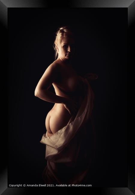 Art Nude Female Form Framed Print by Amanda Elwell