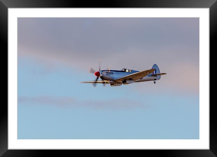 Spitfire PS915 Framed Mounted Print by Roger Green