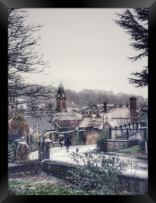 Winter  Scene in Northern England Framed Print by Sarah Paddison