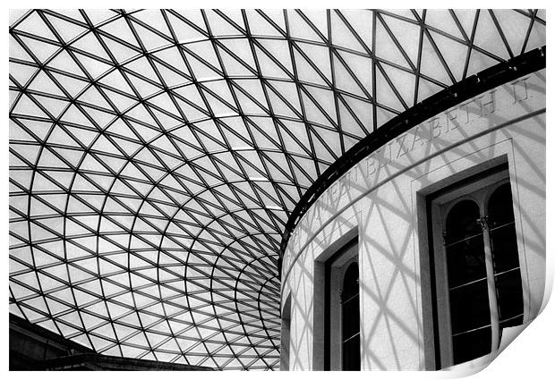 Roof of British Museum Print by Abdul Kadir Audah