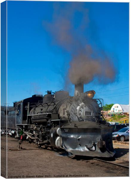 Steam Locomotive - Chama - New Mexico, USA Canvas Print by Steven Ralser