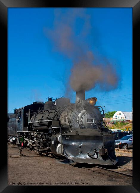 Steam Locomotive - Chama - New Mexico, USA Framed Print by Steven Ralser