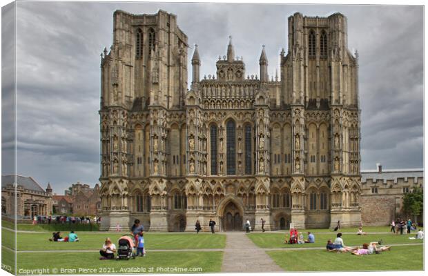 Wells Cathedral, Somerset Canvas Print by Brian Pierce