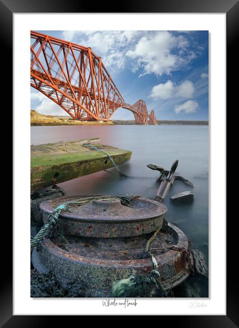 Wheels and track. Forth rail Bridge Scotland, Scot Framed Print by JC studios LRPS ARPS