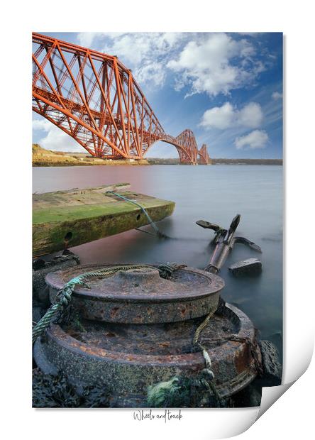 Wheels and track. Forth rail Bridge Scotland, Scot Print by JC studios LRPS ARPS