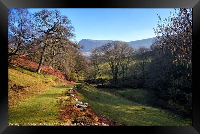 The Path up to Cadair Idris, Snowdonia Framed Print by Gordon Maclaren