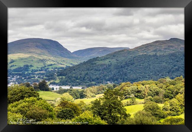 The hills near to Windermere Cumbria,, Framed Print by Phil Longfoot