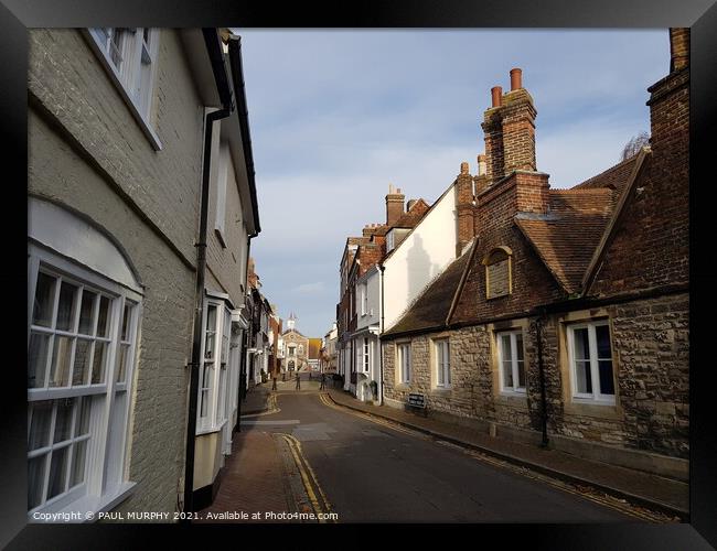 Poole old town Framed Print by PAUL MURPHY