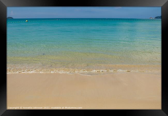 stepping in Framed Print by Annette Johnson